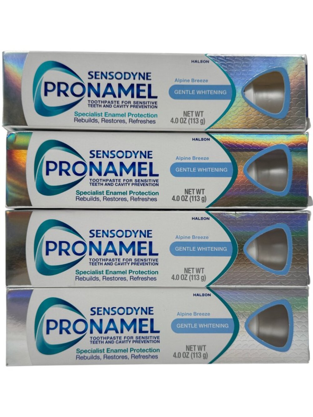 4x Sensodyne Pronamel Gentle Whitening Toothpaste ALPINE BREEZE 4 oz EXP 07/2028